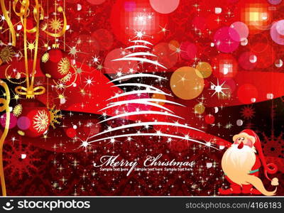 christmas greeting card vector illustration