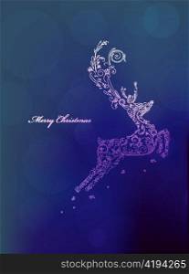 christmas greeting card vector illustration