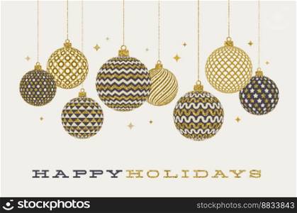 Christmas greeting card vector image