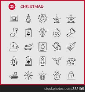Christmas Hand Drawn Icon for Web, Print and Mobile UX/UI Kit. Such as: Carriage, Christmas, Claus, Santa, Candy, Christmas, Lollipop, Sweet, Pictogram Pack. - Vector