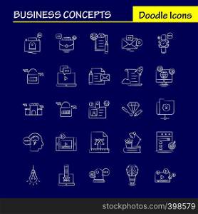 Christmas Hand Drawn Icons Set For Infographics, Mobile UX/UI Kit And Print Design. Include: Gift Box, Box, Surprise, Gifts, Candy, Toffee, Sweets, Collection Modern Infographic Logo and Pictogram. - Vector