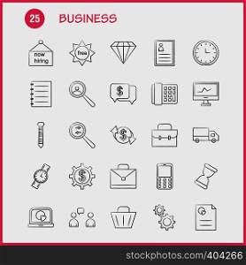 Christmas Hand Drawn Icons Set For Infographics, Mobile UX/UI Kit And Print Design. Include: Candle, Light, Candles, Fire, Rocket, Fireworks, Celebration, Flame, Collection Modern Infographic Logo and Pictogram. - Vector