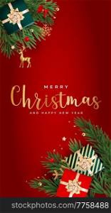 Christmas Holiday Party Background. Happy New Year and Merry Christmas Poster Template. Christmas Holiday Party Background. Happy New Year and Merry Christmas Poster Template. Vector Illustration