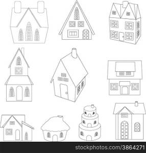 christmas houses sketches