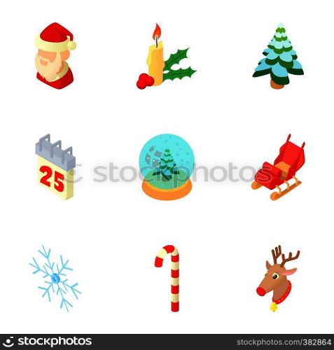 Christmas icons set. Cartoon illustration of 9 christmas vector icons for web. Christmas icons set, cartoon style