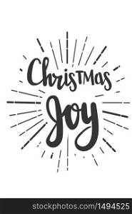 Christmas joy, wishes lettering in doodle style. Vector festive illustration. Christmas wish text lettering. Greeting card, banner, poster. Vector isolated illustration.. Christmas wishes lettering in doodle style jolly vector