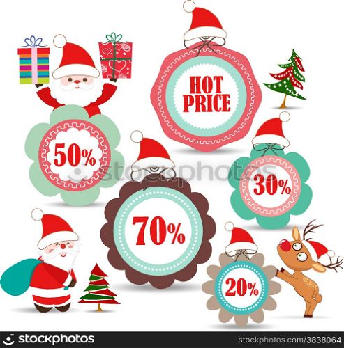 christmas labels and badges for sale