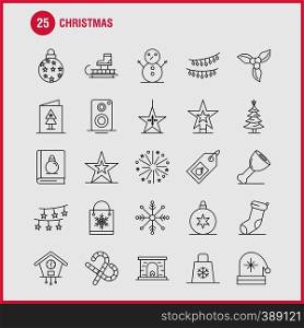 Christmas Line Icon for Web, Print and Mobile UX/UI Kit. Such as: Carriage, Christmas, Claus, Santa, Candy, Christmas, Lollipop, Sweet, Pictogram Pack. - Vector
