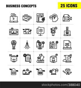 Christmas Line Icons Set For Infographics, Mobile UX/UI Kit And Print Design. Include: Gift Box, Box, Surprise, Gifts, Candy, Toffee, Sweets, Collection Modern Infographic Logo and Pictogram. - Vector