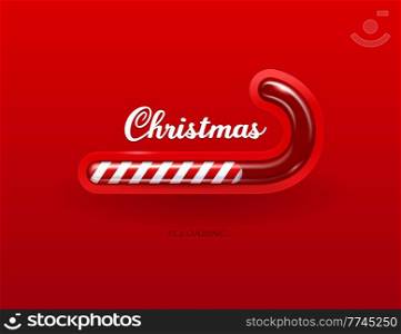 Christmas loading candy cane vector progress bar of Xmas red white stick of winter holiday sweet food. Download progress, status bar in shape of traditional Christmas sweets, countdown to Xmas holiday. Christmas loading candy cane progress bar, vector