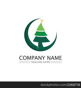 christmas logo and symbol illustration image icon vector design and symbol