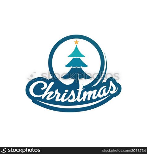 christmas logo and symbol illustration image icon vector design and symbol