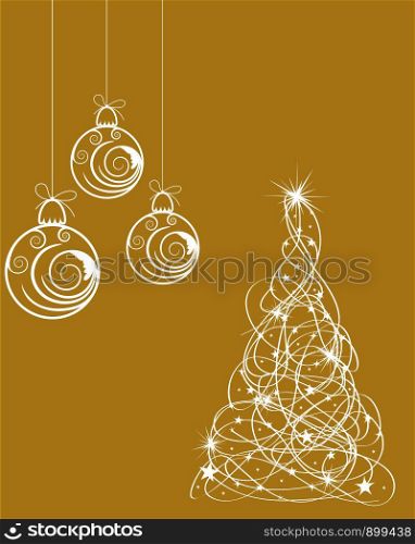 Christmas (New Year) Background. Greeting Card Design.