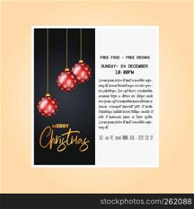 Christmas party cards and poster