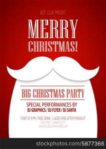 Christmas party poster. Vector illustration EPS 10. Christmas party poster. Vector illustration