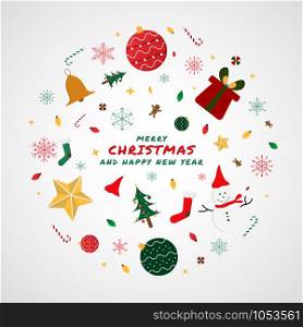 Christmas party very fun modern gift design star light with background snowflake design. vector illustration