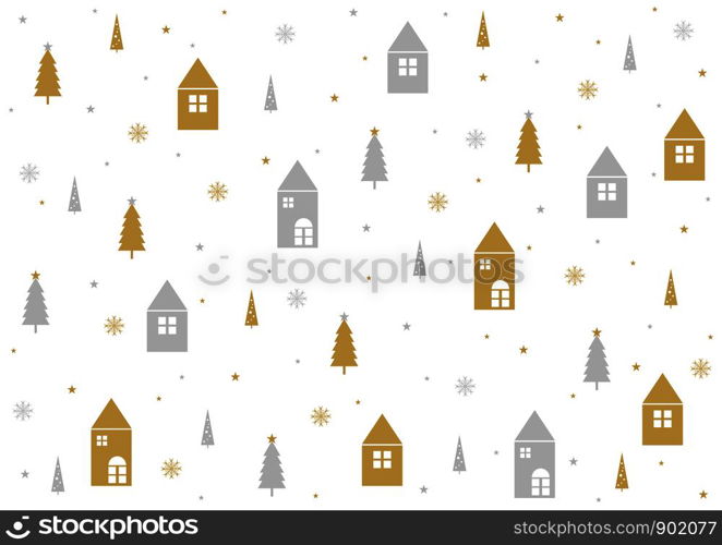 Christmas pattern background design on white background vector illustration