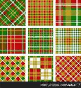 Christmas plaid patterns