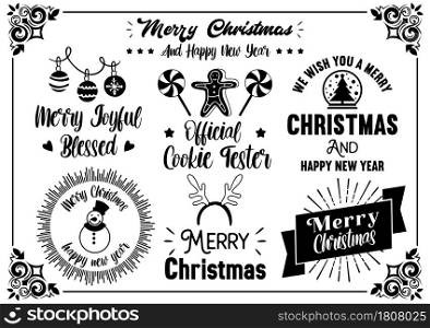 Christmas quote illustration Vector for banner, poster, flyer