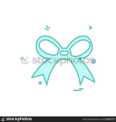 Christmas Ribbon icon design vector