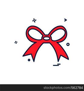 Christmas Ribbon icon design vector
