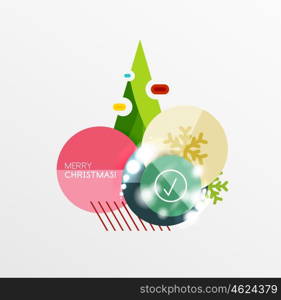 Christmas Sale Paper Stickers. Vector Christmas Sale Paper Stickers