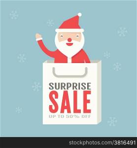 Christmas sale, vector design