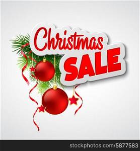 Christmas sale. Vector illustration template EPS 10. Christmas sale. Vector template