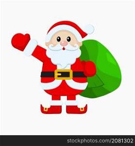 Christmas Santa Claus with gifts and presents