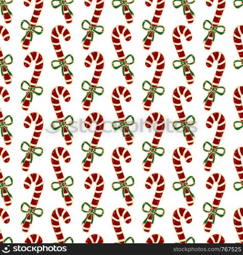 Christmas seamless pattern of candy canes. Bright New Year wrapping paper. Christmas seamless pattern of candy canes. Bright New Year wrapping paper.