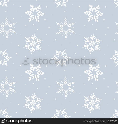 Christmas seamless Pattern. Winter Snowflake vector pattern. Flat line snowing icons, cute snow flakes repeat wallpaper. Nice element for christmas banner, wrapping. New Year.. Christmas seamless Pattern. Winter Snowflake vector pattern. Flat line snowing icons, cute snow flakes repeat wallpaper. Nice element for christmas banner, wrapping. New Year