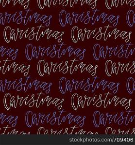 Christmas seamless pattern with handwritten text on red background. Vector illustration for New Year wrapping paper or textile design. Christmas seamless pattern with handwritten text on red background. Vector illustration for New Year wrapping paper or textile design.