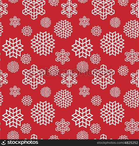 Christmas seamless snowflake retro vector patterns tiling. Endless texture can be used for printing onto fabric and paper or scrap booking, surface textile, web page background. New Year abstract shapes.
