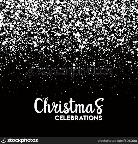 Christmas Snow Pattern Background. Vector EPS10 Abstract Template background