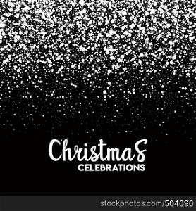 Christmas Snow Pattern Background. Vector EPS10 Abstract Template background