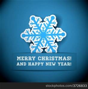 Christmas snowflake applique vector background. EPS 10 with transparency