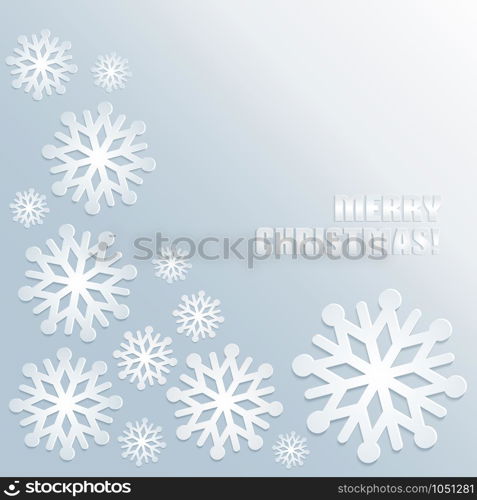 Christmas snowflake background. Vector illustration of new year. Christmas and new year background.