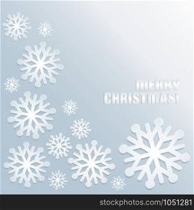 Christmas snowflake background. Vector illustration of new year. Christmas and new year background.