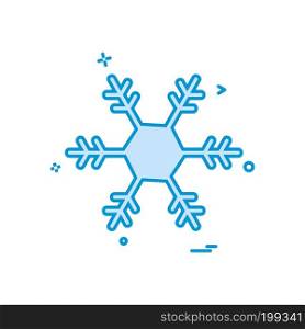 Christmas Snowflake icon design vector