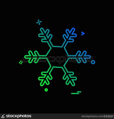 Christmas Snowflake icon design vector