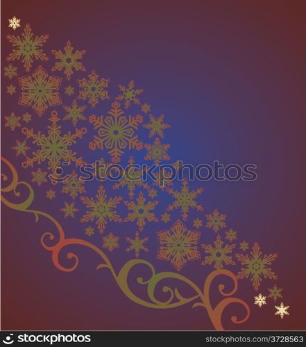 Christmas snowflakes background