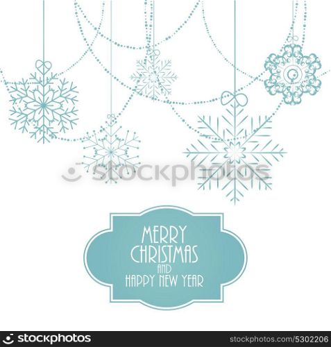 Christmas Snowflakes Background Isolated Vector Illustration EPS10. Christmas Snowflakes Background Vector Illustration