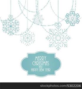 Christmas Snowflakes Background Isolated Vector Illustration EPS10. Christmas Snowflakes Background Vector Illustration