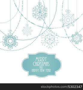 Christmas Snowflakes Background Isolated Vector Illustration EPS10. Christmas Snowflakes Background Vector Illustration