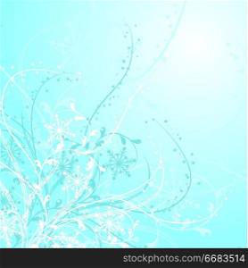 Christmas, snowflakes background, vector