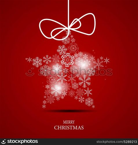 Christmas snowflakes background vector illustration