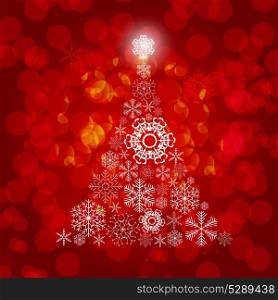 Christmas snowflakes background vector illustration.
