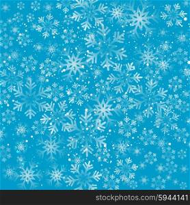 Christmas snowflakes background. Vector illustration. Abstract Christmas snowflakes background. Blue color