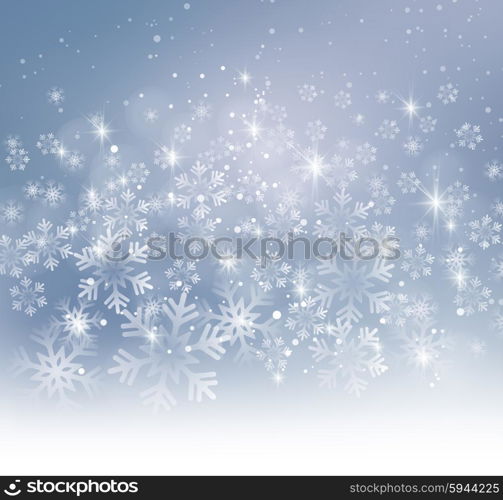 Christmas snowflakes background. Vector illustration. Abstract Christmas snowflakes background. Gray color