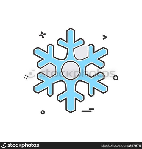 Christmas Snowflakes icon design vector